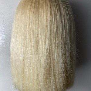 613 Blonde Human Hair Wigs/Bang